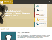 Tablet Screenshot of geometripiceni.it